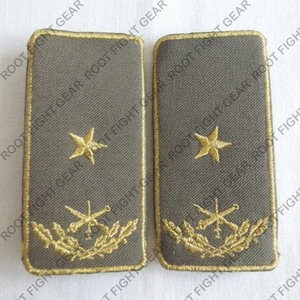 Épaulettes d'uniforme de l'Albanie, insignes de grade, personnalisées, brodées, avec perles, à coudre, avec épingle de sûreté - Product Image 6