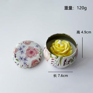 Bougies en cire de soja écologiques faites à la main en gros, parfumées aux fleurs, en boîte, pour l'aromathérapie, décoration romantique, cadeau pour la maison, les fêtes et Noël - Product Image 2