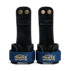 Soporte de Muñeca de Cuero ANAX SPORTS para Levantamiento de Pesas con Cierre Ajustable de Gancho y Bucle, Unisex, para Entrenamiento de Fuerza, Protector de Agarre para Barra Alta - Product Image 6