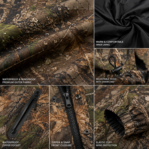 Custom Thin Waterproof Camo <b>Rain</b> Poncho Hood Windproof Long Outdoor Hunting Fishing Camping Hiking OEM - Product Image 5