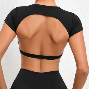 High Quality Contrast Yoga Bra Women Sports Bra Wholesale Yoga Fitness Workout Bra Top Custom Logo Active Wear Sports Bra - Product Image 4