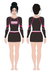 Tenue de compétition de cheerleading de haute qualité, vêtements d'entraînement de cheerleading, personnalisation gratuite de votre propre logo, ensemble uniforme de cheerleading - Product Image 4