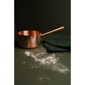 Marmite en cuivre de luxe en gros, 1 pièce, mini-marmite à fondue en cuivre massif de calibre lourd, marmite à mousse de lait professionnelle pour restaurant et barista - Product Image 3