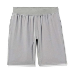 Shorts Bermuda gris pour homme, taille mi-haute, couleur unie, avec poches, taille élastique, séchage rapide, tenue décontractée - Product Image 5
