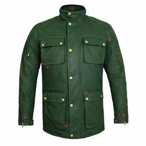 Veste de moto en toile de coton respirante pour hommes, pour les motards d'aventure, coupe-vent, toutes saisons, vestes de moto pour motards - Product Image 1