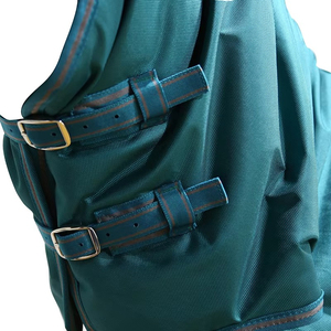 Couverture d'hiver imperméable et respirante pour chevaux, vente en gros, couverture d'extérieur chaude bleue pour chevaux, couverture d'intérieur pour chevaux - Product Image 5