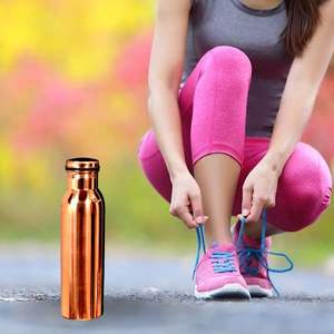 Botella de Agua de Viaje Ecológica de Cobre Aislado de Alta Calidad con Diseño Clásico, Liso o Estampado, para Venta al por Mayor - Product Image 3