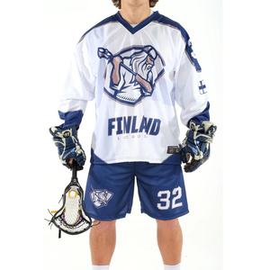 Nouvel ensemble d'uniforme de crosse 100% Polyester, short avec chemises sans manches, séchage rapide, uniforme de crosse respirant - Product Image 6