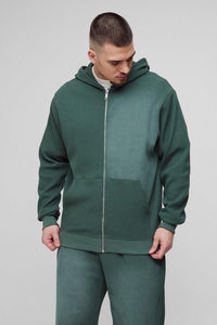 Men’s Slim Fit Tracksuit <b>Set</b> Custom Logo <b>Jogger</b> Sportswear Gym Wear Oversized Stacked Acid wash OEM Supplier Autumn - Product Image 3