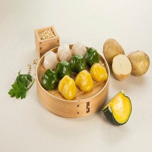 [MILWON] Surtido de Productos de Tienda de Comida Asiática: Pastel de Arroz de Calabaza Dulce Coreano con Textura Masticable, Calabaza Dulce y Patata - Product Image 1