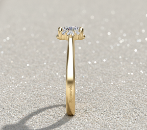 Anillo de Compromiso con Halo de Diamantes Cultivados en Laboratorio, Chapado en Oro Rosa de 14K, Anillo Nupcial Personalizado de Lujo con Piedras Preciosas Certificadas - Product Image 4