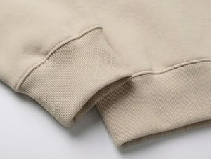 Hoodie oversize à épaules tombantes avec fermeture éclair imperméable, uni, en molleton français pour homme, de haute qualité, vente en gros - Product Image 4