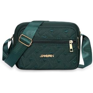 Borsa a Tracolla Trapuntata da Donna in Tessuto Oxford Multistrato con Tracolla Larga, Borsa a Mano Casual Ricamata per il Business - Product Image 2