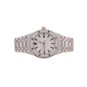 Montre de luxe Hip Hop Moissanite Iced Out, mouvement mécanique VVS, testée au diamant, pour homme - Product Image 4