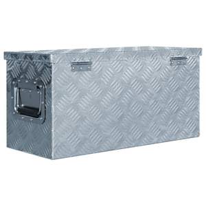 Caja de herramientas de aluminio plateado 24,2 \ "x10.4 \" x11.8 \ "-Solución de almacenamiento duradera y elegante - Product Image 3