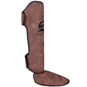 Nouveau style protège-tibias et protège-pieds Twins personnalisés en cuir véritable pour Muay Thai, meilleure qualité, vente chaude - Product Image 6
