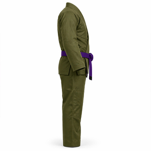 Kimonos verdes de BJJ con diseño personalizado y bordado, uniforme de Jiu Jitsu brasileño, kimono de Jiu Jitsu brasileño, kimono tatami shoyoroll. - Product Image 5