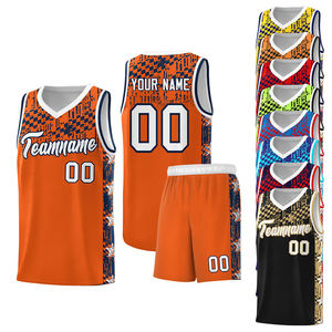 Maillots de basket-ball réversibles personnalisés en sublimation pour enfants et hommes – Ensemble complet de tenues de basketball - Product Image 5