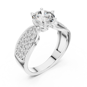 Classic 925 Sterling Silver Moissanite <b>Diamond</b> <b>Ring</b> Wholesale Engagement Jewelry Manufacturer Supplier - Product Image 4