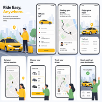 Desarrollo de Aplicaciones de Reserva de Taxis Multi-idioma con IA, Despacho Inteligente, Estimación de Tarifas, Android, Linux, MAC para Internet