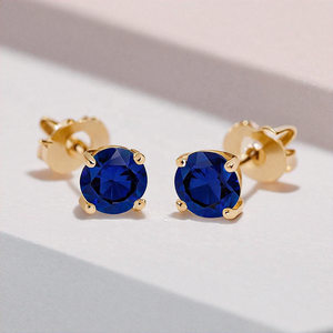 Bijoux fantaisie boucles d'oreilles boucles d'oreilles en argent sterling luxe strass bleu boucle d'oreille pour les femmes et Gilr - Product Image 2