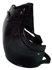 อุปกรณ์ป้องกันร่างกายสำหรับเทควันโด หนังแท้สีดำ ระบายอากาศได้ดี สำหรับมวยไทย มวยสากล ซานด้า ป้องกันหน้าท้อง - Product Image 2