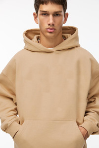 Wholesale Custom Logo Oversized Pullover Hoodies Men Heavyweight Breathable 500GSM Drop Shoulder 100% Cotton Sweatshirts - Product Image 3