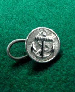 DK-348BB Prolongateur de bouton de pantalon 19 mm |   Bouton rond en métal avec logo ancre en relief, sans nickel, style classique - Product Image 2