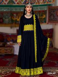 Traditional Ethnic Vintage Kuchi <b>Dress</b> Afghan/Pakistan Party Wear Multi-Color Kochi <b>Dress</b> Muslim Clothing Accessory 4067 - Product Image 4
