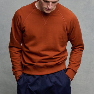 Sweat-shirt molletonné à col rond pour homme, manches longues, sans capuche, décontracté et chaud, vente en gros - Product Image 3