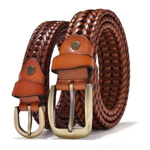 Genuine Leather <b>Belt</b> Casual Pin <b>Buckle</b> Adjustable Waist <b>Belt</b> <b>for</b> <b>Men</b> and Women - Product Image 4