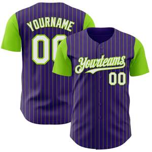 Camiseta de Béisbol Personalizada para Equipo, Diseño de Dos Tonos, 100% Poliéster, Impresión por Transferencia de Calor/Sublimación, Bordado, Nombre y Logotipo del Equipo Personalizados - Product Image 1
