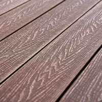 Terrasse en composite bois-plastique de haute qualité, co-extrusion WPC, terrasse creuse WPC, fournisseur chinois