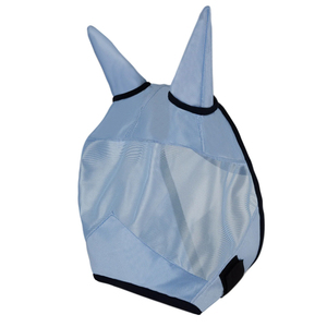 Wholesale Summer Use <b>Equestrian</b> Anti Fly Head Face protection Black Mesh Horse Msask With Long Ears - Product Image 6