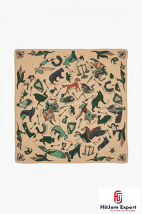 Écharpes personnalisées haut de gamme, design imprimé, foulard de mode, hijab, châle, écharpe carrée effet soie, distribution en gros - Product Image 4