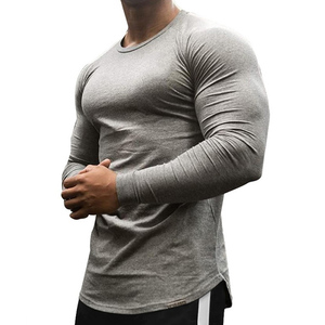 T-shirts à manches longues personnalisés de haute qualité pour hommes, impression personnalisée, t-shirts à manches longues écologiques, t-shirts à col rond pour hommes - Product Image 4
