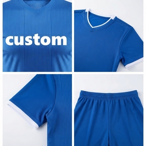 Custom Soccer Uniform <b>Set</b> Men Football Jersey Shorts Sportswear Team Kit OEM ODM Manufacturer Custom Team Name Logo Customized - Product Image 3