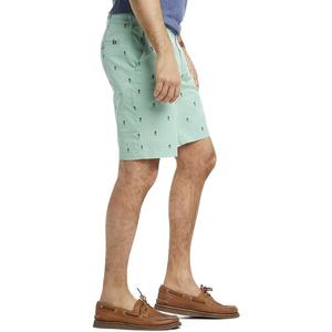 Shorts de surf décontractés pour hommes, en tissu polyester/coton durable, à coutures doubles renforcées, séchage rapide, taille élastique - Product Image 2