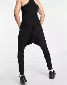Pantalon de jogging décontracté pour homme à entrejambe bas, en tissu respirant polyester-coton, coupe ample, imprimé personnalisé, vente en gros - Product Image 3