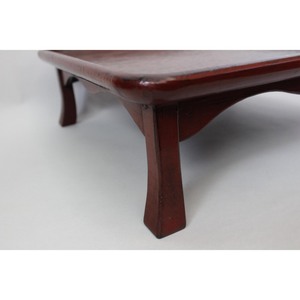 Square Wooden Serving Tray Traditional Handcrafted Design <b>Red</b> Lacquer Finish Single-piece Package - Product Image 3