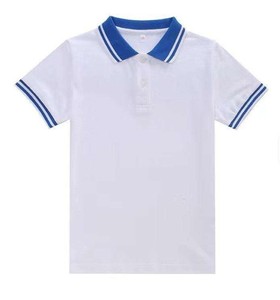 T-shirt décontracté d'été à manches courtes et col rond pour garçons, en tricot polyester/coton, anti-rétrécissement, anti-boulochage, 180g - Product Image 2