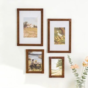 Cadre photo carré en bois de manguier fait main, créatif, classique, vintage, orné, avec perles bulles, écologique, étanche, pour mur ou table - Product Image 5