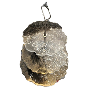 Soporte de Pastel de Resina de Lujo de 3 Niveles con Hojuelas Doradas, Exhibidor de Postres Moderno y Elegante con Resina Epoxi para Bodas, Fiestas y Decoración de Mesa en el Hogar - Product Image 1