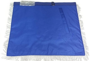 Tablier de Maître Ancien de la Loge Bleue avec Broderie à la Main en Fil d'Or et d'Argent, Régalia Maçonnique Premium, Fourniture de Tablier de Loge Cérémoniel pour Franc-Maçon - Product Image 2