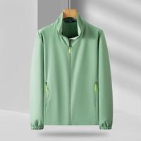 Veste coupe-vent décontractée légère à col montant, broderie logo personnalisée OEM, prix usine Chine Bangladesh, printemps automne