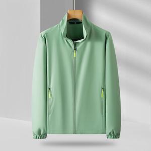 Chaqueta Cortavientos Casual Ligera de Primavera/Otoño con Cuello Alto y Logotipo Bordado Personalizado OEM, Precio de Fábrica China-Bangladesh - Product Image 5