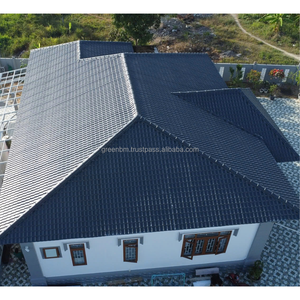 Tejas para Techos de Fábrica con 30 Años de Garantía, Anticorrosivas, Resistentes al Viento, Duraderas, Materiales de Construcción Nuevos, Tejas de PVC ASA - Product Image 4