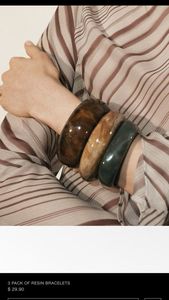 Joyería de Resina Hecha a Mano, Elegantes Brazaletes Vintage para Mujer, de Lujo, para Fiestas - Product Image 2