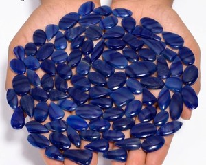 Lote de Cabujones de Lapislázuli Natural Pulido Liso, Gemas Azules Intensas, Piedras Sueltas al por Mayor para Fabricación de Joyería - Product Image 3