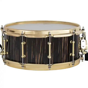 Brand New 2024 Style Exotic Wood Shell Golden Hardware Die-Cast Hoops Professional Snare <b>Drum</b> - Product Image 6